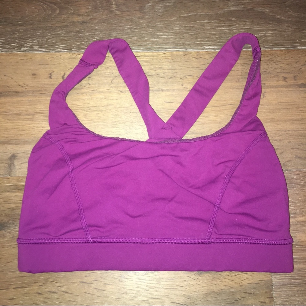 Purple Lululemon sports bra